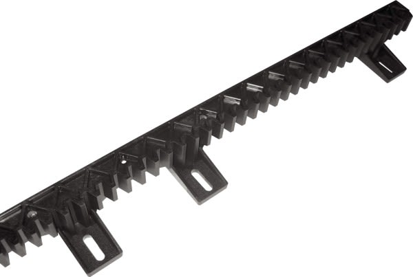 Automatismes BFT - Crémaillère nylon plastique noire CP longueur 1m module 4