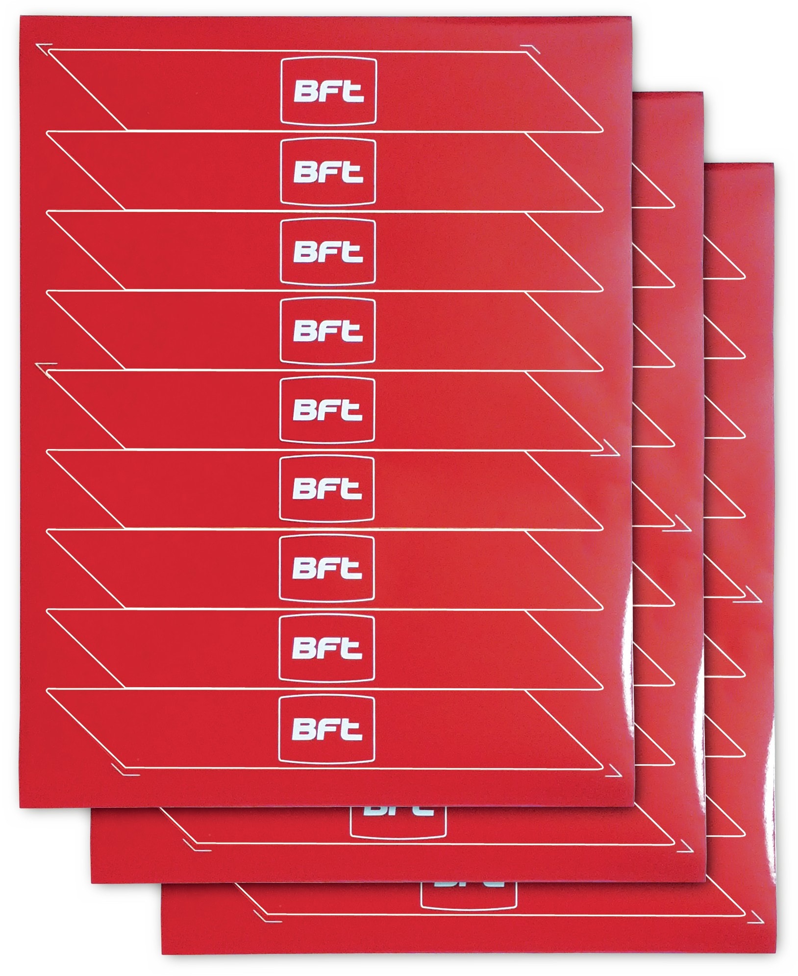 Automatismes BFT - Lot de 12 étiquettes réfléchissantes pour lisse