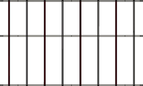 Automatismes BFT - Herse double full skirt l=2m. pour MAXIMA ULTRA 36