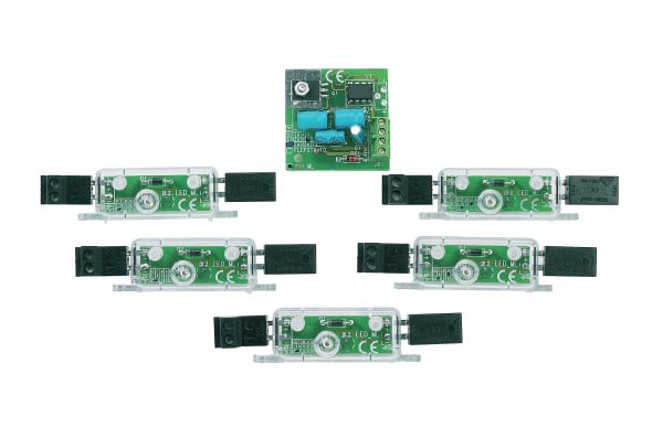 Automatismes BFT - Kit LIGHT1 (5 Lampes) pour lisse de 5 et 6m GIOTTO et MOOVI