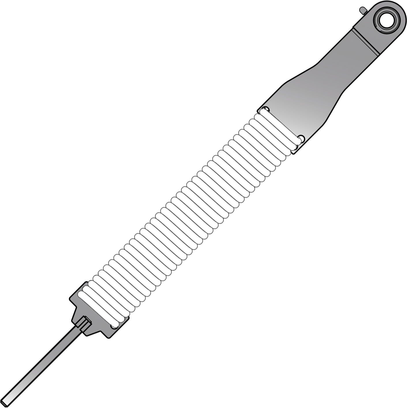 Automatismes BFT - Ressort Blanc MLC7.5 pour barrière levante MAXIMA ULTRA 68