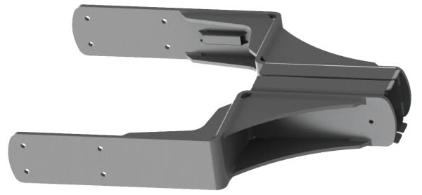 Automatismes BFT - OMEGA ATML U68 frc fixation/support double bras lisse MAXIMA ULTRA 68