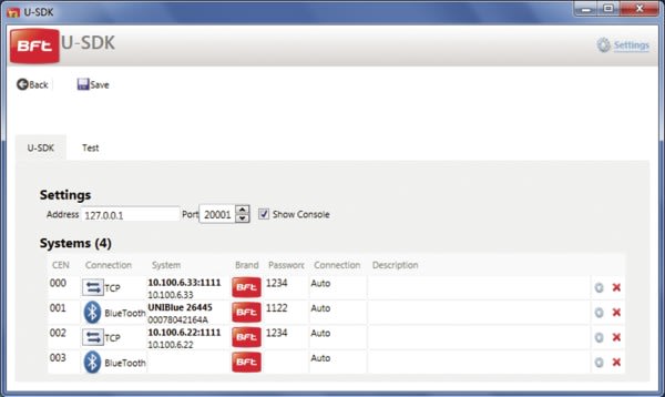 Automatismes BFT - U-SDK FULL 2 licences logiciel de communication pour gtb gtc