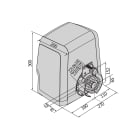 Automatismes BFT - Moteur portail coulissant rapide ARES VELOCE SMART BT A1000 18 m/mn