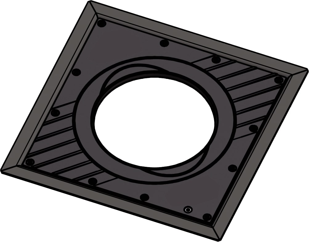 Automatismes BFT - Bride pour borne fixe RANCH E diam 330 mm