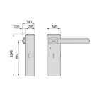 Automatismes BFT - Barrière GIOTTO BT B U36 usage intensif jusqu'à 6m