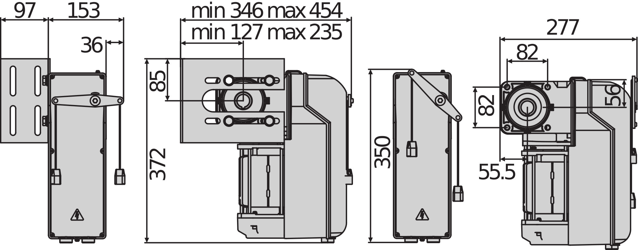 Automatismes BFT - Moteur portes sectionnelles industrielles PEGASO BCJA620l11
