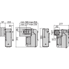 Automatismes BFT - Moteur portes sectionnelles industrielles PEGASO BCJA625l02