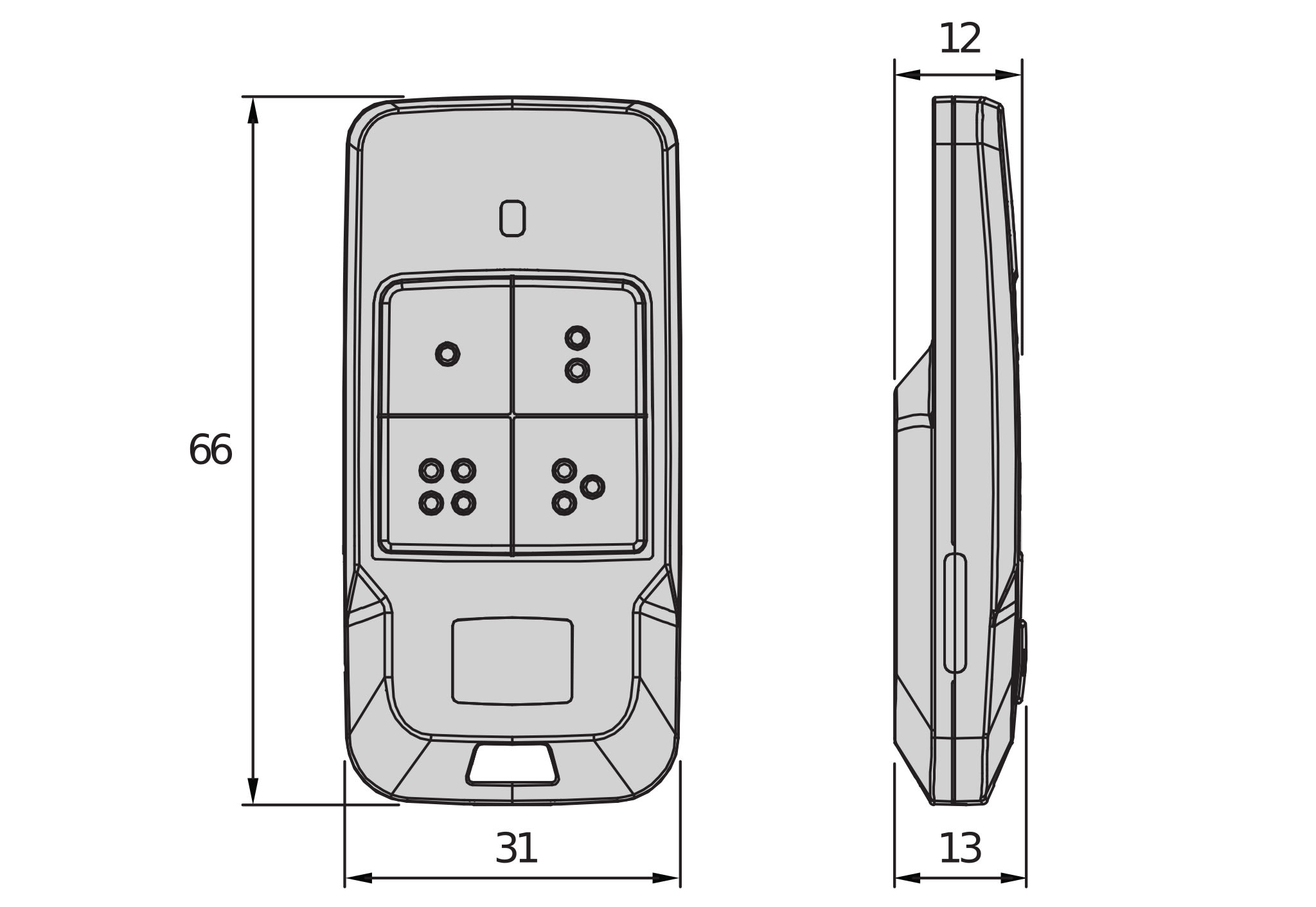 Automatismes BFT - Emetteurs MITTO COOL C4 PAINT 4 canaux 4 couleurs