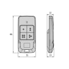 Automatismes BFT - Emetteur MITTO COOL C4 couleur BLANC 4 canaux