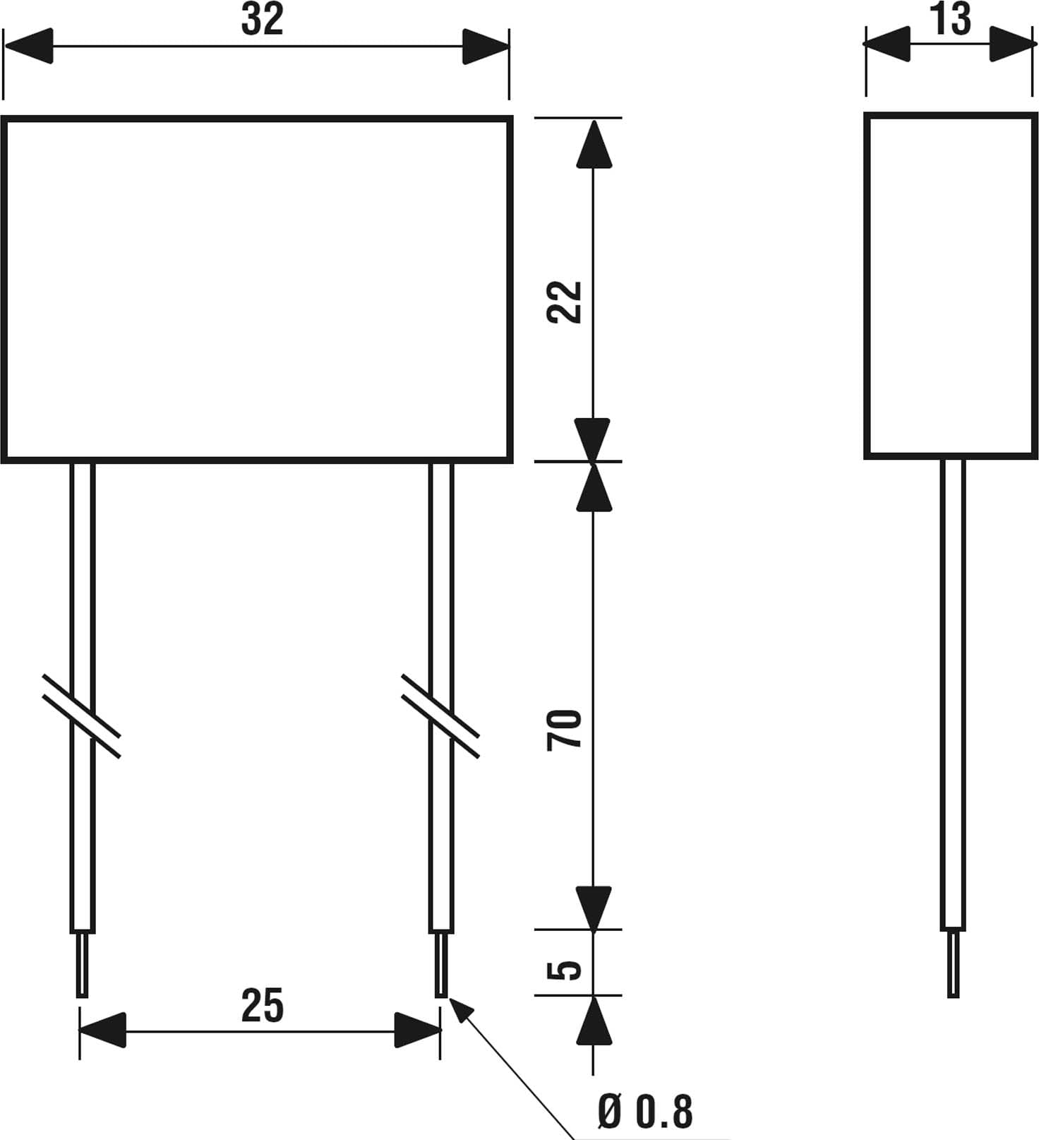 Finder - Condensateur pour bouton poussoir lumineux poue la série 26