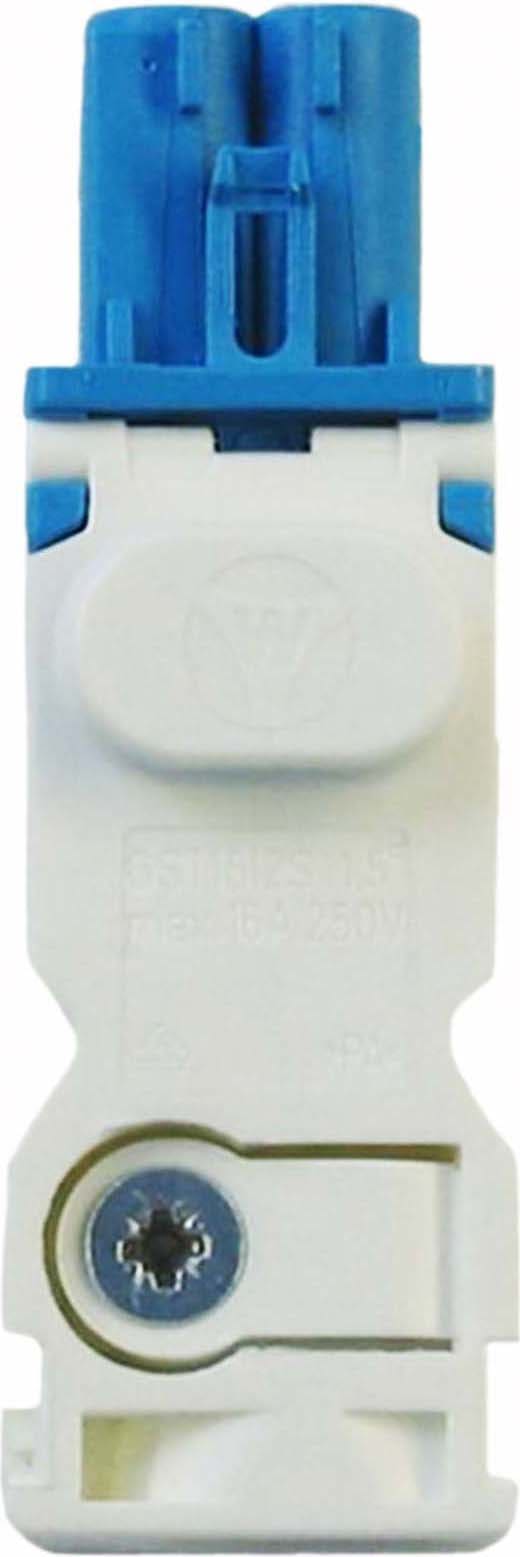Finder - Prise bleue DC pour l'alimentation de la lampe