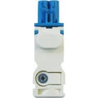 Finder - Prise bleue DC pour l'alimentation de la lampe