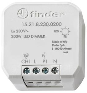 Finder - Variateur de lumière pour LED 200W 230V AC, variation linéaire, à encastrer