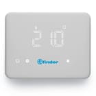 Finder - Thermostat BLISS hebdomadaire 1 inv 5A, 4 piles 1,5V, WiFi, blanc