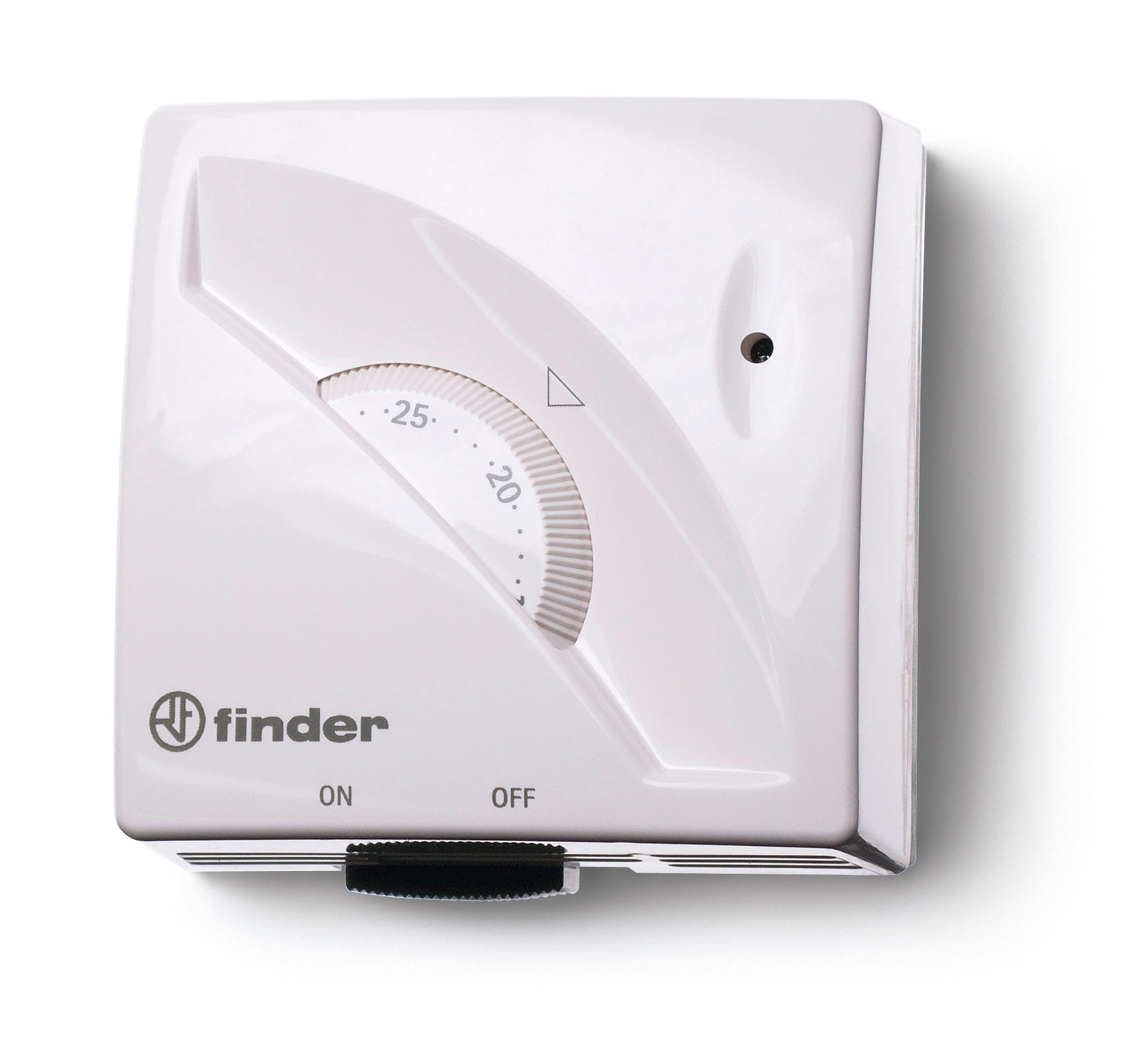 Finder - Thermostat de paroi 1 inverseur, 16A, IP20, interrupteur on/off