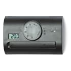 Finder - Thermostat 1 inverseur 5A, IP20, sélecteur jour/nuit, 2 piles 1,5V, noir