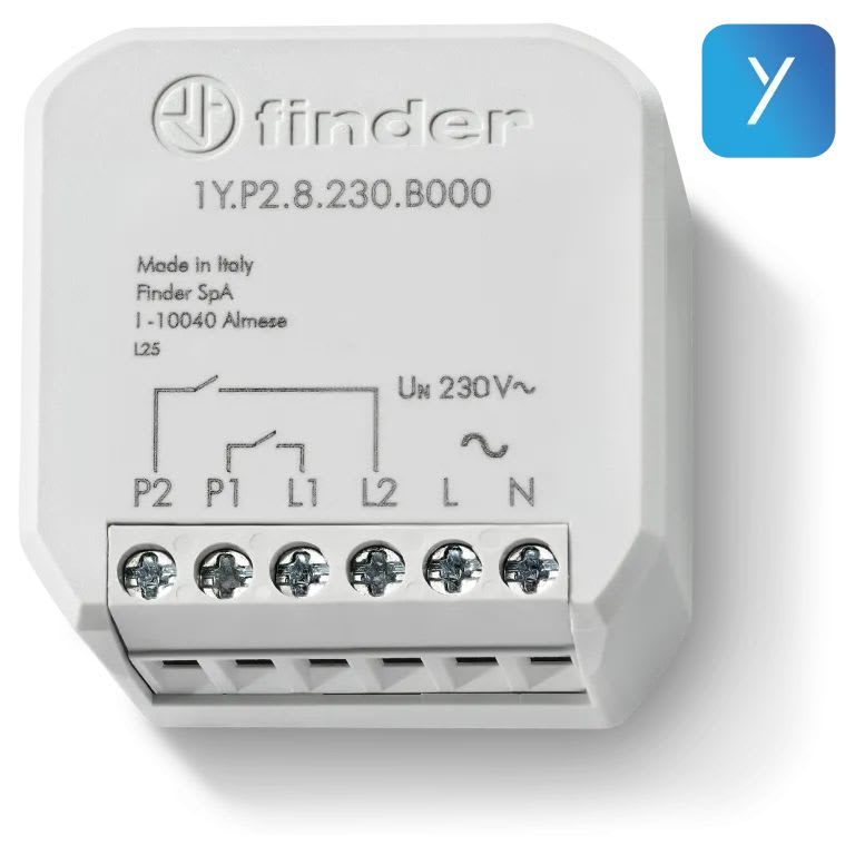 Finder - Interface d'entrée YESLY 2 entrées contacts secs 230V AC