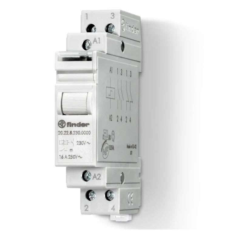 Finder - Télérupteur modulaire 2NO 16A 48V DC