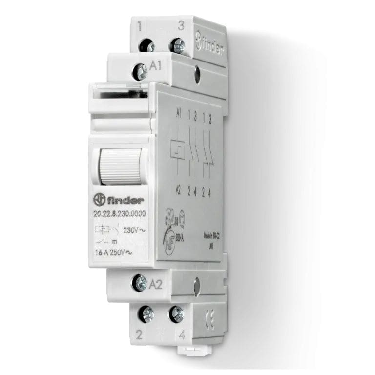 Finder - Telerupteur volet roulant 2NO 16A 24V AC, inverseur 4 séquences