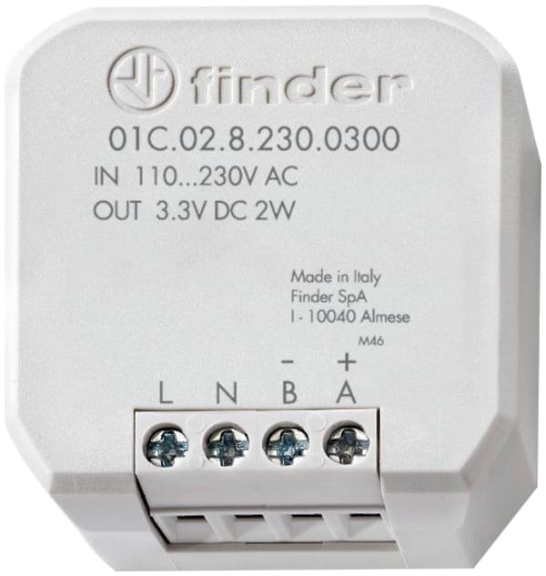 Finder - Alimentation externe pour Bliss, 110?230 VAC/ 3,3VDC, 2W