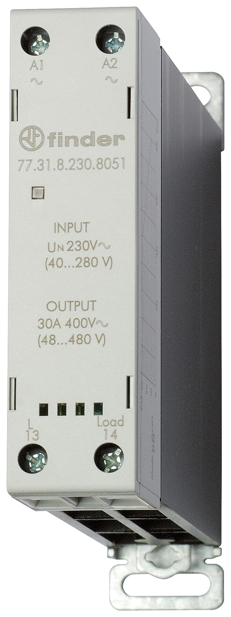 Finder - Relais statique modulaire 1NO 25A 230V AC, commut instantanée, sortie 230V AC
