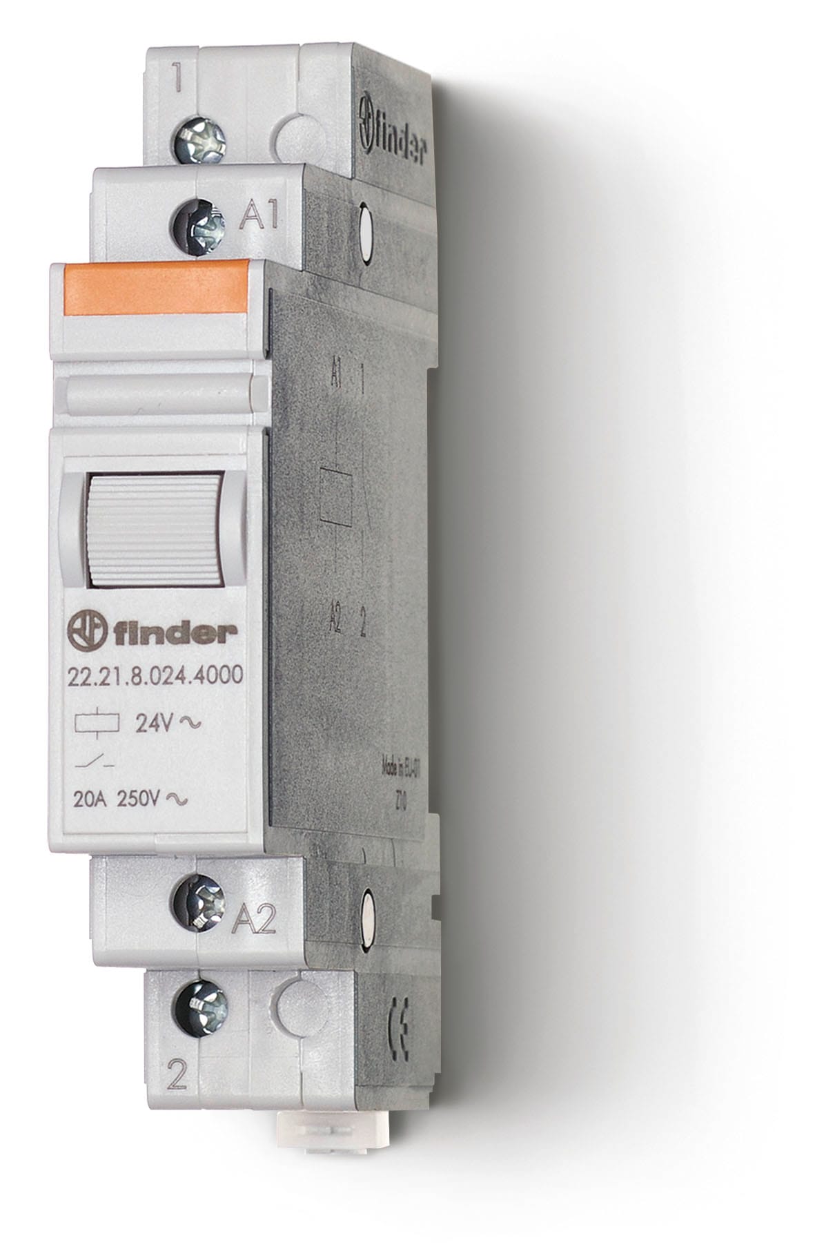 Finder - Relais modulaire 1NO 20A 12V AC, AgSnO2