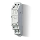Finder - Contacteur 2NO 25A 230V AC-DC, AgSnO2, indicateur meca + LED + selecteur