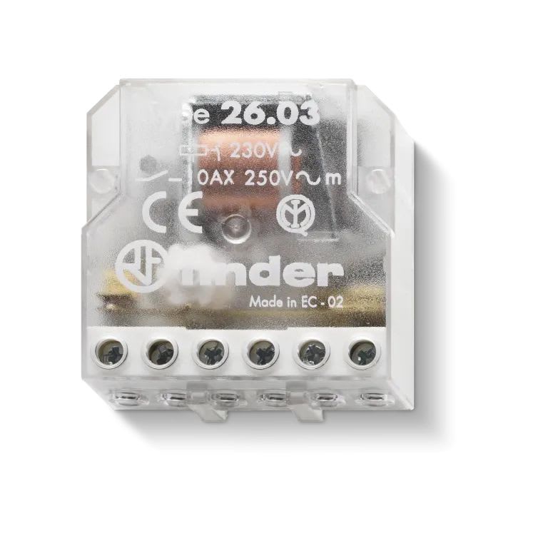 Finder - Télérupteur de boîte 1NC + 1NO 10A 12V AC