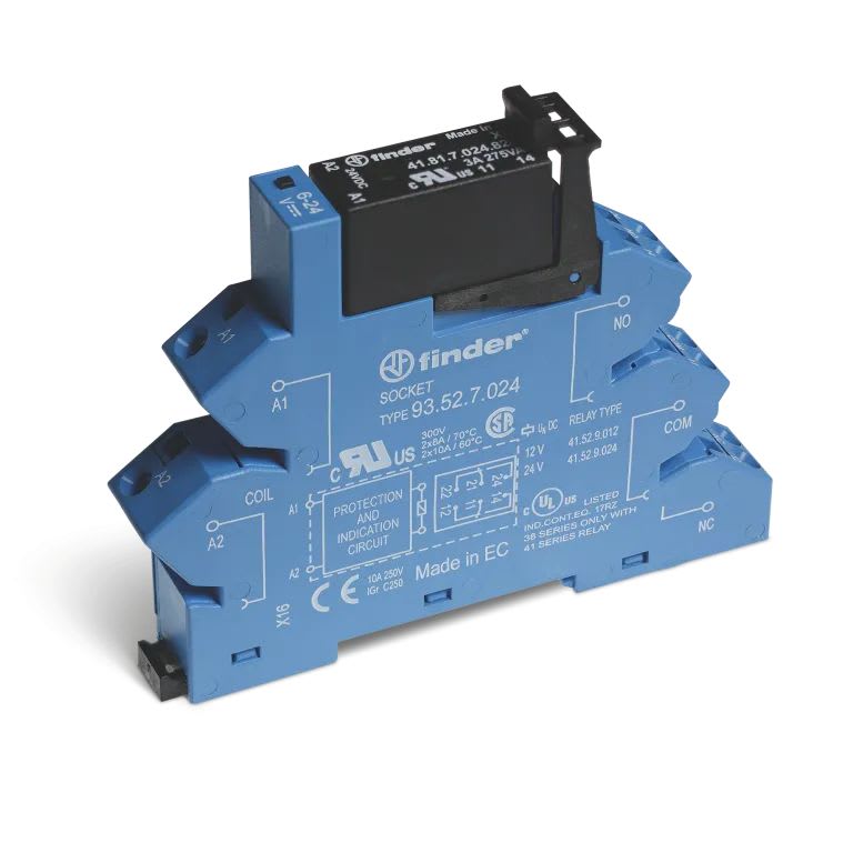 Finder - Interface statique IN : 12V DC sensible OUT : 24V DC, bornes à ressort