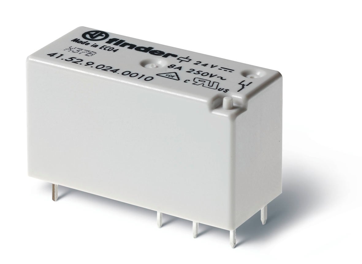 Finder - Relais circuit imprimé bistable 2 bobines 2RT 8A 12V DC, AgSnO2