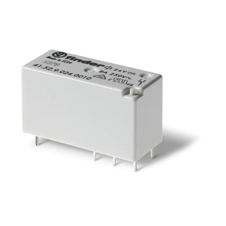 Finder - Relais circuit imprimé bas profil 2RT 8A 12V DC, AgNi, IECEx, ATEX, HazLoc