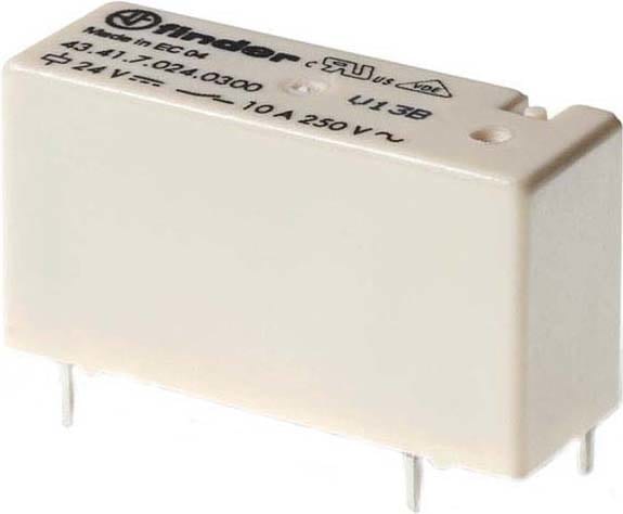 Finder - Relais circuit imprimé bas profil 1RT 10A 48V DC sensible, AgNi, lavable