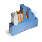 Finder - Interface 1RT 16A 230V AC, étrier plastique,AgNi, bornes à cage
