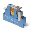 Finder - Interface 1RT 16A 110V DC, étrier plastique, bornes à cage, sortie d'automate