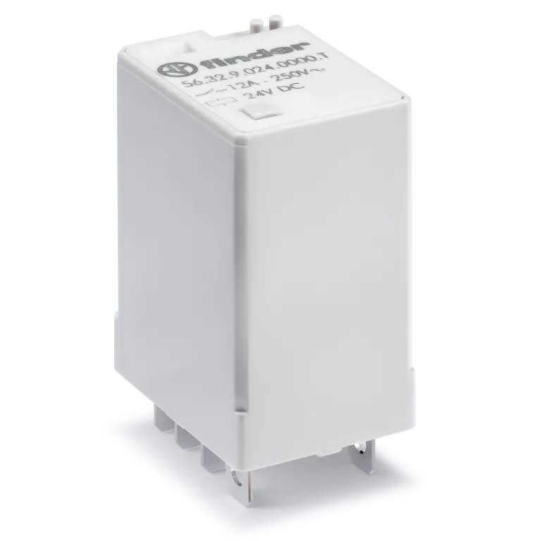 Finder - Relais de puissance 2RT 12A 24V DC, application ferroviaire