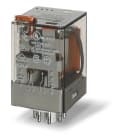 Finder - Relais industriel octal 2RT 10A 48V DC, bouton test et indicateur mecanique