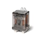 Finder - Relais de puissance 2RT 16A 230V AC, bouton test et indicateur mécanique AgSnO2