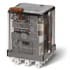 Finder - Relais de puissance 2RT 16A 12V DC, bt test + Led + diode + indic méca AgSnO2