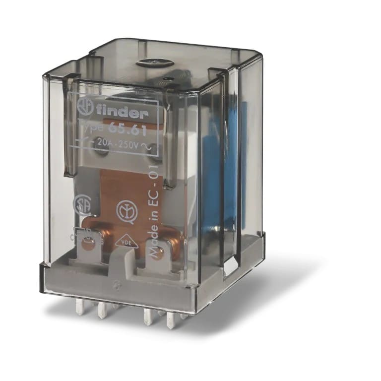 Finder - Relais de puissance CI 1NO+1NC 20A 60V DC,  AgSnO2