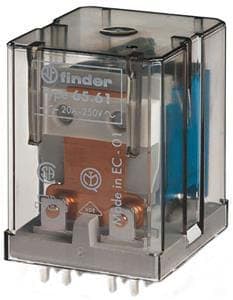 Finder - Relais de puissance CI 1NO+1NC 20A 12V DC, AgSnO2