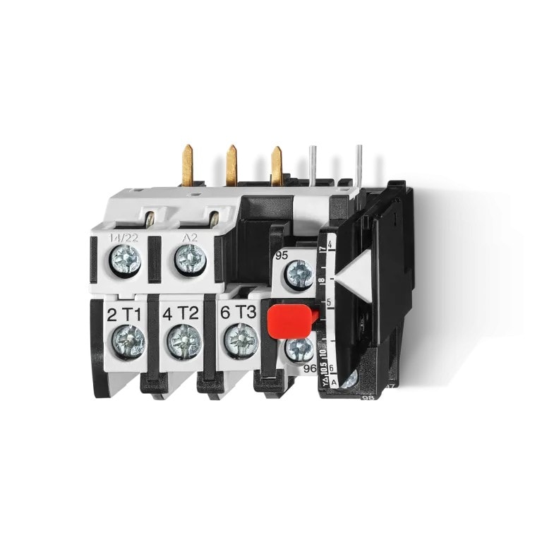 Finder - Relais protection thermique pour 6K04 1NO+1NC, seuil réglable de 4 à 6A