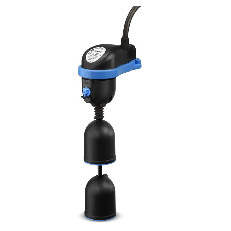 Finder - Régulateur niveau flotteur eau claire 1RT 10A, encombrement reduit, câble 2m
