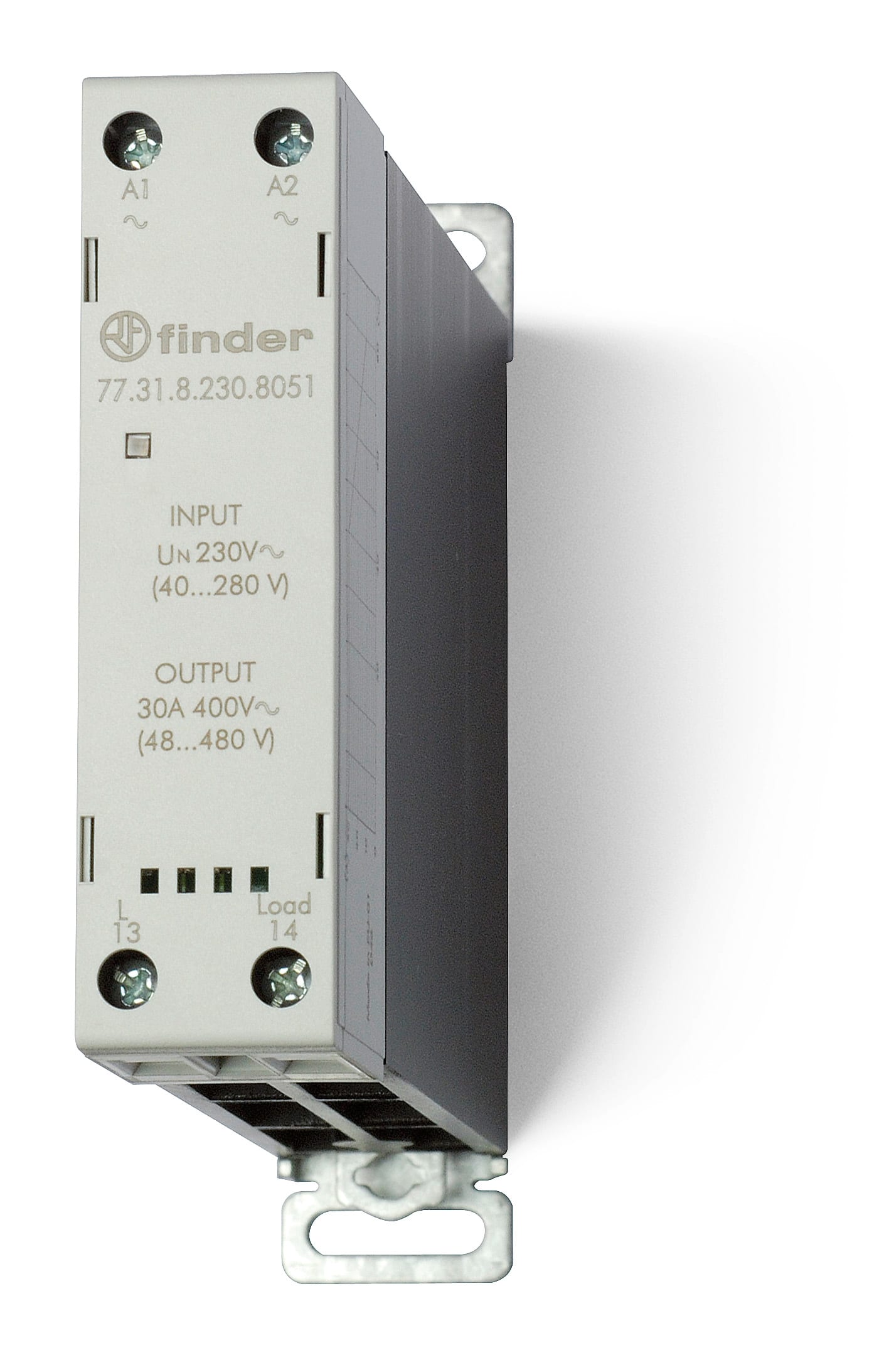 Finder - Relais statique modulaire 1NO 30A 230V AC, commutation 0 de tension