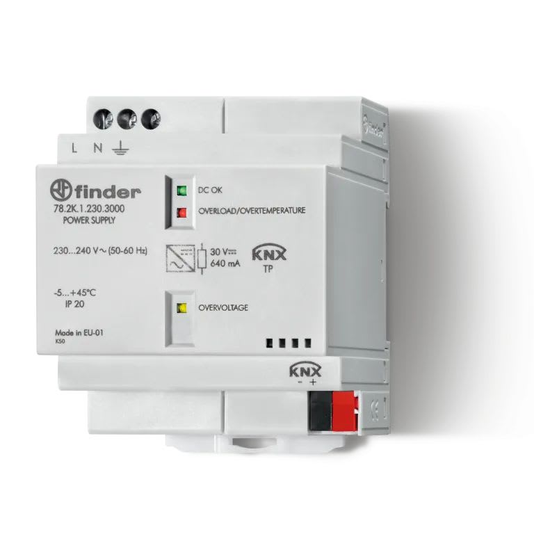 Finder - Alim KNX entree 110-230VAC sortie 30VDC 640MA, protection Thermique