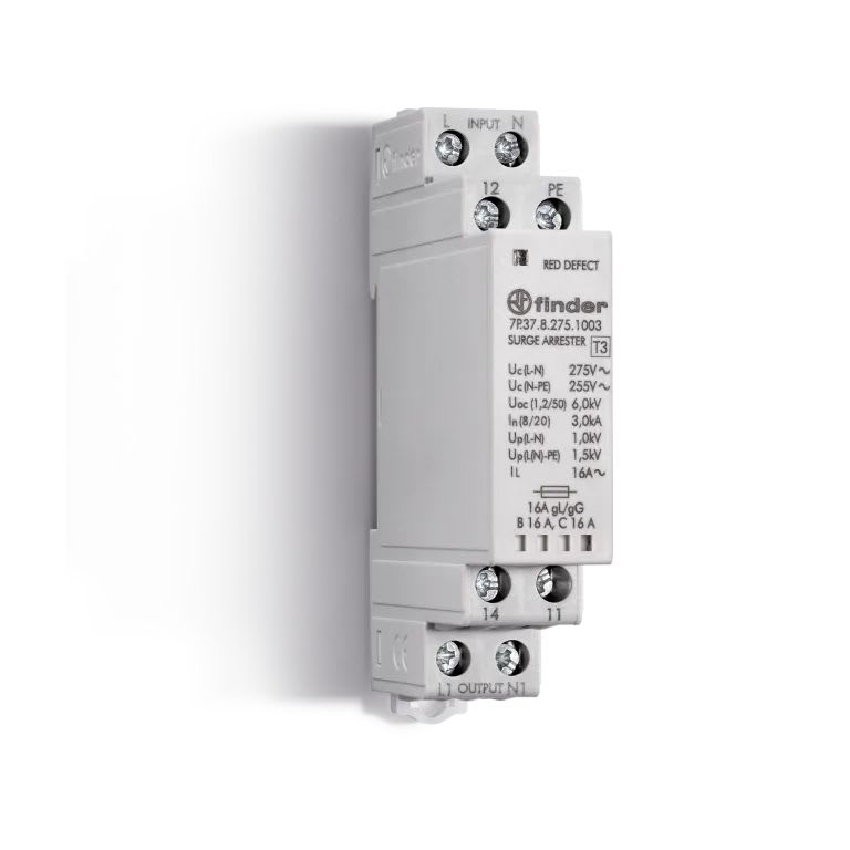 Finder - Paraf T3 modulaire varist + éclat 275VAC 3KA 1,5kV