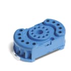 Finder - Support 10A 250V pour séries 6013, bleu, étrier métal, à cage
