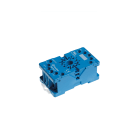 Finder - Support 10A 250V pour séries 6012, bleu, étrier métal, à cage