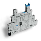 Finder - Support 6A 250V 24V AC/DC, pour série 34, bleu, à vis, 6,2mm