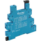 Finder - Support 6A 250V 24V DC, pour série 39, bleu, à ressort, 6,2mm